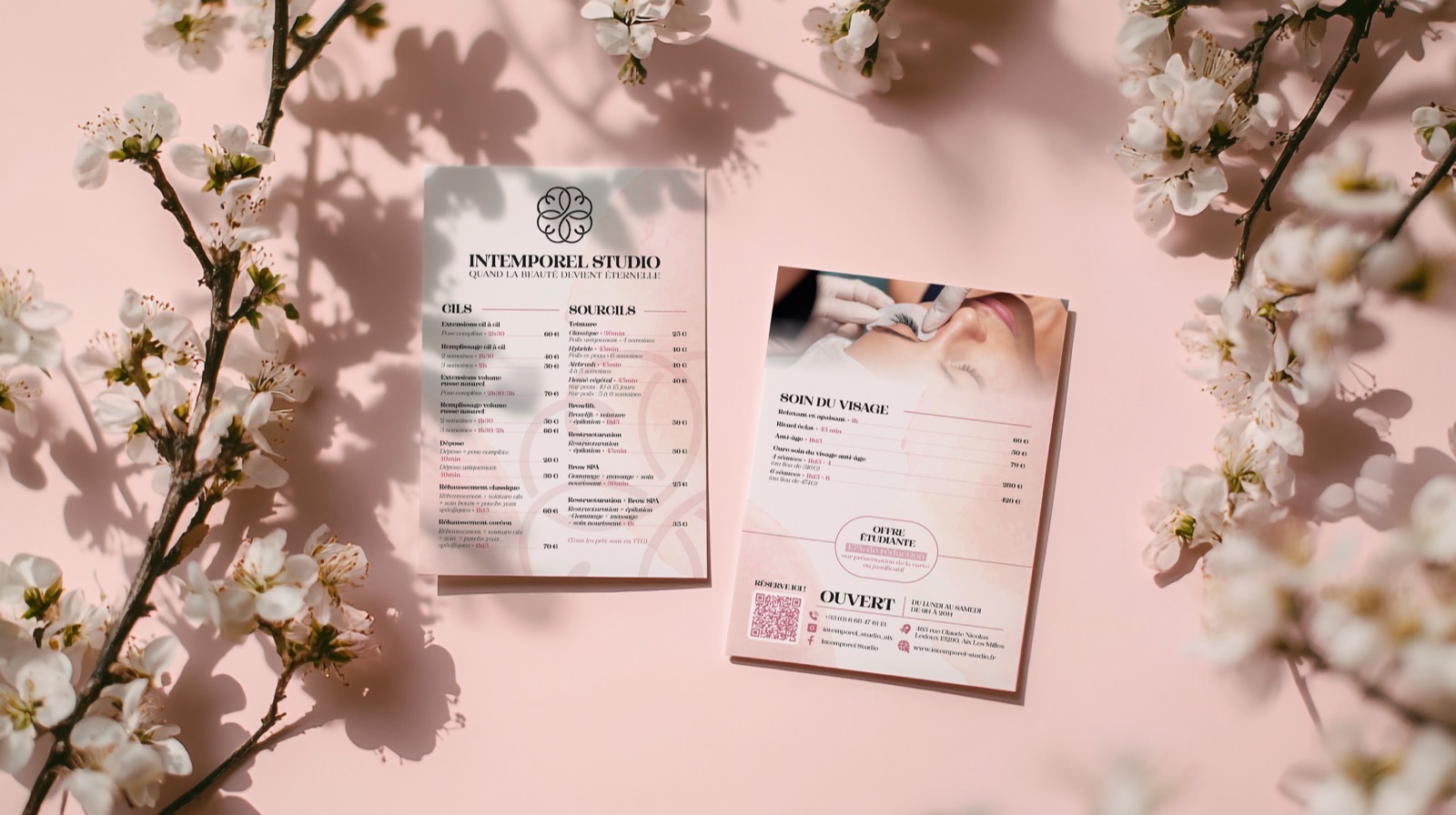 Intemporel Studio — flyer A5