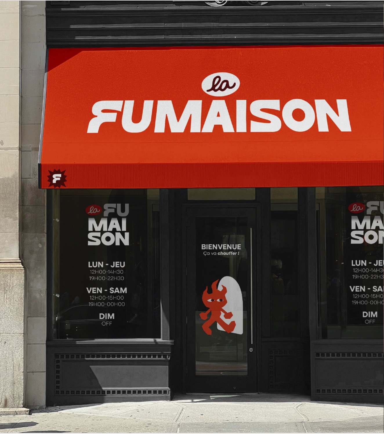 La Fumaison — devanture et enseigne