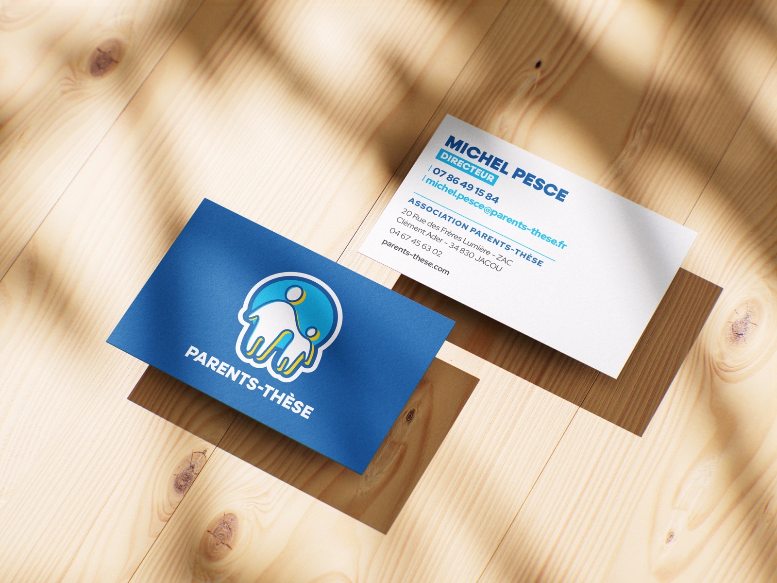 Cartes de visite Parents-Thèse