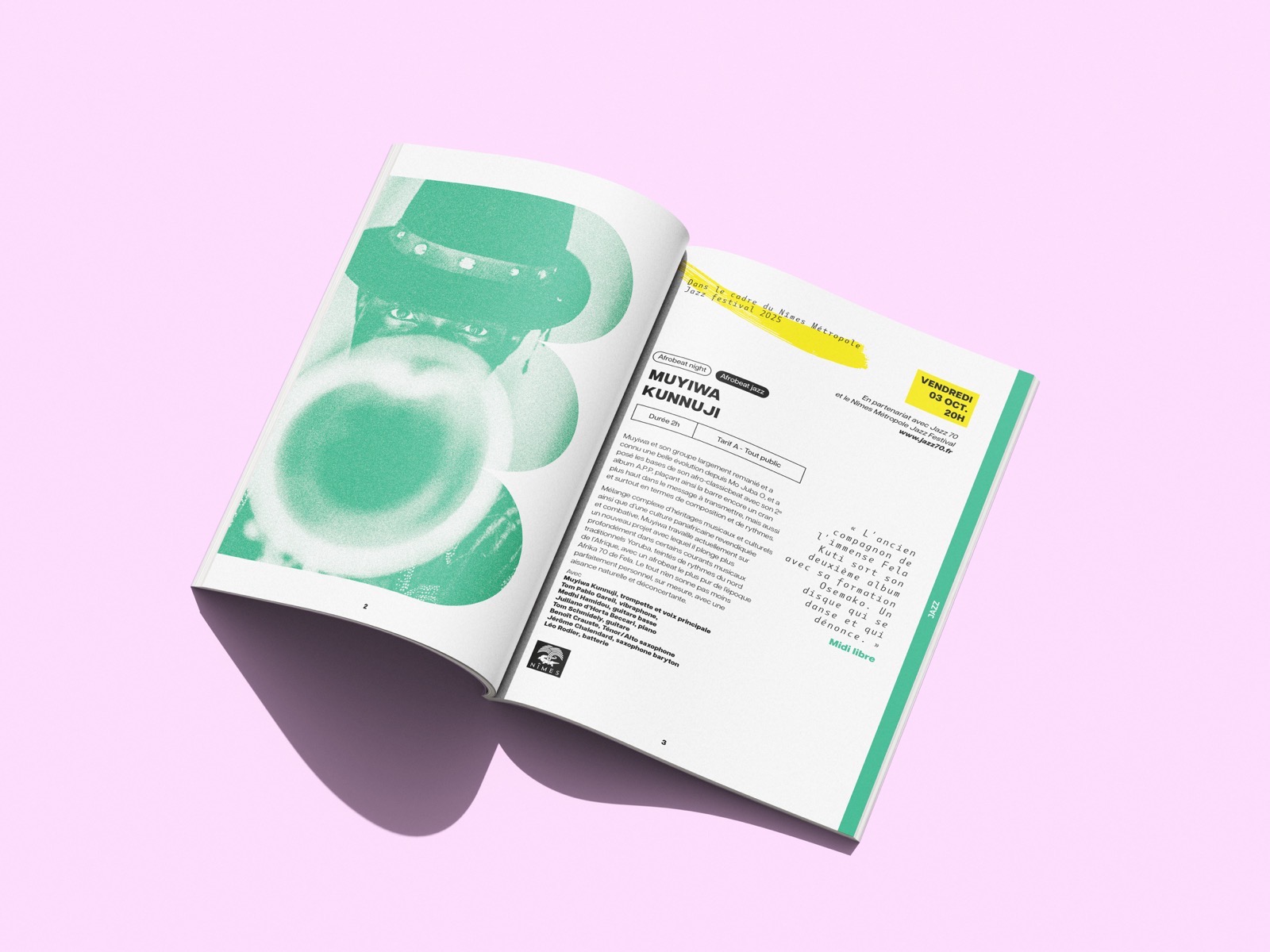 Brochure Théâtre Christian Liger — détail