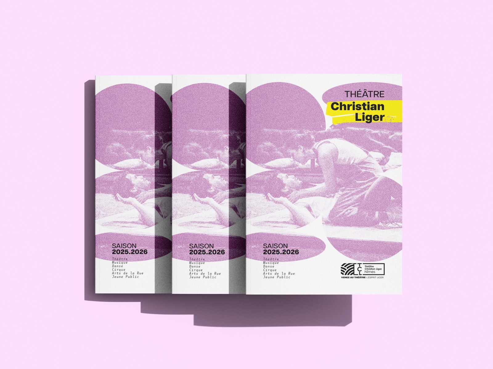 Identité visuelle Théâtre Christian Liger — illustration article freelance ou agence